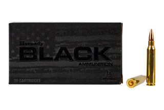 Hornady Black 5.56 ammo features a 62 grain full metal jacket bullet